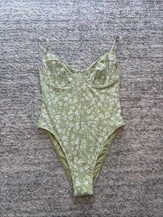 Billabong Other - Billabong Sage Green Floral One-Piece Swimsuit